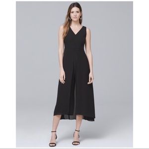 White House Black Market Black Overlay Jumpsuit-10